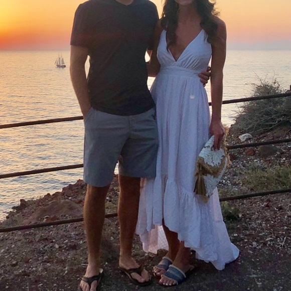 White Eyelet High Low Dress - Picture 6 of 6